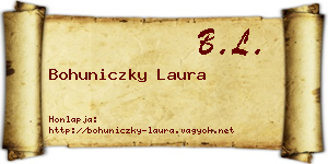 Bohuniczky Laura névjegykártya