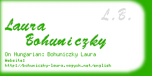 laura bohuniczky business card